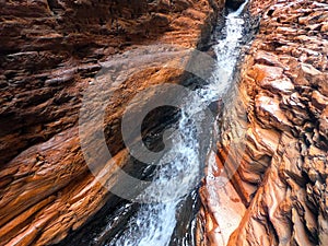 Spider Walk at Hancock Gorge in Karijini National Park Western Australia