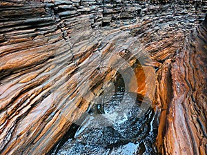 Spider Walk at Hancock Gorge in Karijini National Park Western Australia