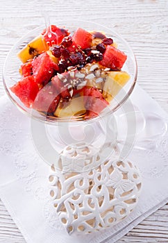 Water melon, pineapple