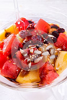 Water melon, pineapple