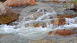 Fresh water river white water high definition