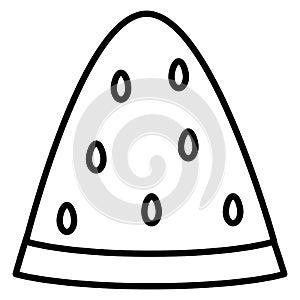 Fresh watermelon portion slice icon