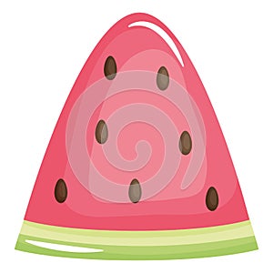 Fresh watermelon portion slice icon