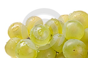 Fresh white grapes