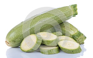 Fresh white zucchini