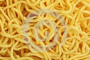 Fresh yellow egg noodle