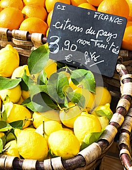 Fresh yellow lemons. Lots of fresh lemons fruits sale in supermarket. Many fresh lemons wallpaper