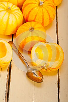 Fresh yellow pumpkin