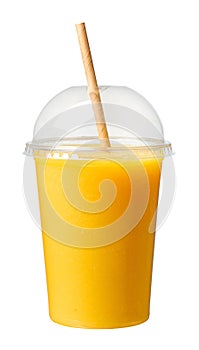 fresh yellow smoothie