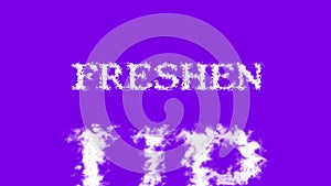Freshen Up cloud text effect violet isolated background