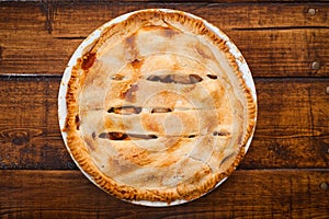 Freshly baked apple pie