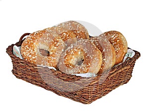 Freshly baked bagels