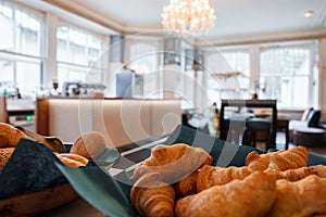 Freshly Baked Bread and Croissants, Luxury Hotel Dining, Engelberg Resort