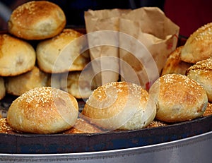 Freshly Baked Buns with Stuffing