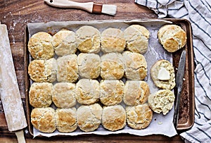 Buttermilk Southern Biscuits in Baking Pan photo