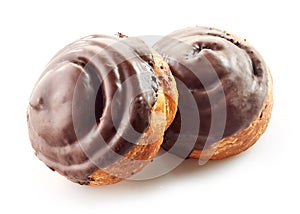 Freshly baked chocolate rolls