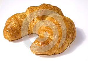 A freshly baked croissant