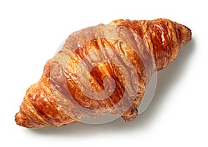 Freshly baked croissant photo