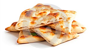 Freshly Baked Flatbread with Airy Texture and Crispy Surface