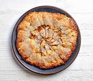 Freshly baked french apple tarte