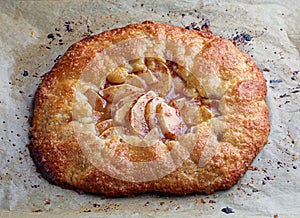 Freshly baked french apple tarte