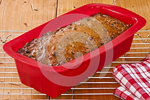 Fruit Cake in Silicon Bakeware