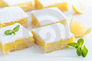 Freshly baked lemon bars