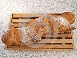 Freshly baked loaf French bread