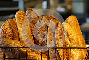 Freshly Baked Loaves of French Bread