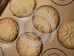 Freshly Baked Shortbread Christmas Cookies photo