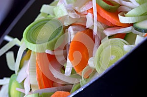 Freshly Chopped Vegetables