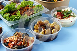 Freshly cooked assorted Korean dishes