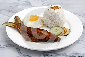 Freshly cooked Filipino food called Bangsilog