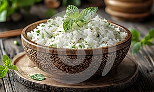 Aromatic Mint Rice Bowl