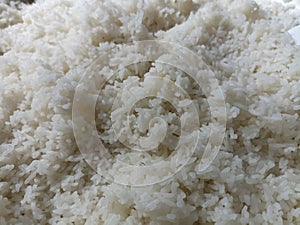 Freshly cooked rice fluffiness