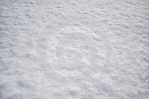 Freshly Fallen Soft Snow Surface Background Texture