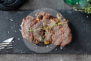 freshly grilled steak