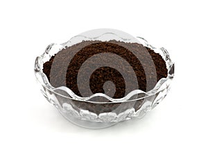 Freshly ground coffee