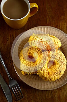 Freshly made cheese bread