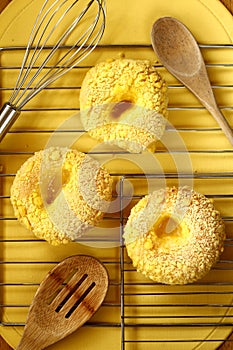 Freshly made cheese bread