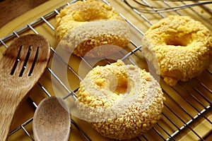 Freshly made cheese bread