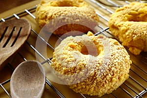 Freshly made cheese bread