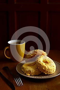 Freshly made cheese bread