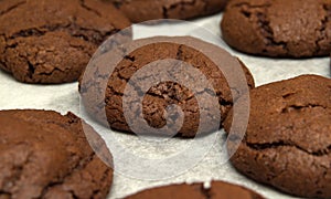 Freshly made choocolate cookies