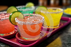 Freshly Made Margaritas at Popular Mexican Restaurant