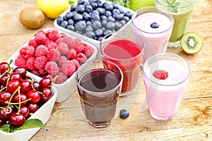 Freshly prepared organic drinks