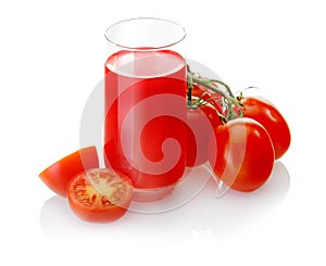 Freshly prepared tomato juice