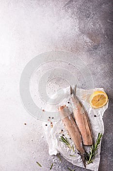 Freshly salted herring