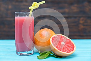 Freshly squeezed grapefruit juice or smoothie