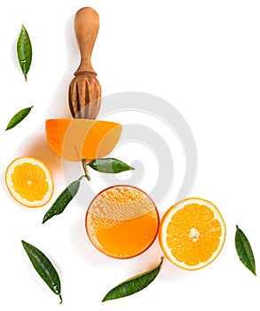 Freshly squeezed juice of orange.